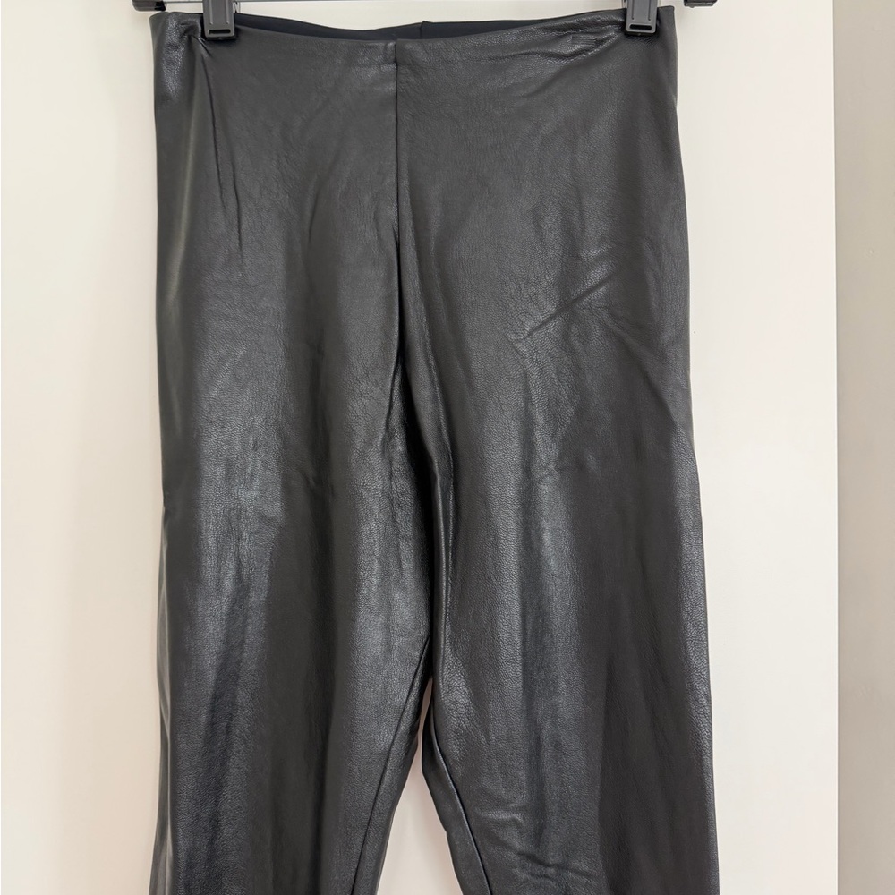 Black Faux Leather Leggings by Commando